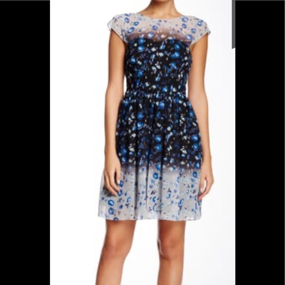 Betsey Johnson Flutter Sleeve Dress